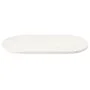 Ovaler Massivholz-Kieferntisch in Weiß 100x50x2,5 cm von vidaXL, Tischplatten - Ref: Foro24-824361, Preis: 70,62 €, Rabatt: %