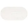 Oval solid white pine wood table top 100x50x2.5 cm by vidaXL, Table tops - Ref: Foro24-824361, Price: 72,08 €, Discount: %