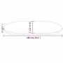 Ovaler Massivholz-Kieferntisch in Weiß 100x50x2,5 cm von vidaXL, Tischplatten - Ref: Foro24-824361, Preis: 70,62 €, Rabatt: %