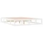 Estructura de cama de madera maciza blanca 140x190 cm de vidaXL, Camas y somieres - Ref: Foro24-820842, Precio: 111,25 €, Des...