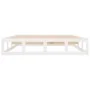 Estructura de cama de madera maciza blanca 140x190 cm de vidaXL, Camas y somieres - Ref: Foro24-820842, Precio: 111,25 €, Des...