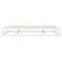Estructura de cama de madera maciza blanca 140x190 cm de vidaXL, Camas y somieres - Ref: Foro24-820842, Precio: 111,25 €, Des...