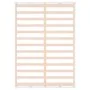 Estructura de cama de madera maciza blanca 140x190 cm de vidaXL, Camas y somieres - Ref: Foro24-820842, Precio: 111,25 €, Des...