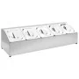 Gastronorm-Tablettträger mit 5 1/6 Edelstahltabletts von vidaXL, Behälter für Küchenutensilien - Ref: Foro24-51222, Preis: 96...