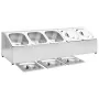 Gastronorm tray support with 5 1/6 stainless steel trays by vidaXL, Kitchen utensil containers - Ref: Foro24-51222, Price: 96...