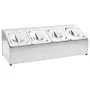 Gastronorm-Tablettträger mit 4 1/6 Edelstahltabletts von vidaXL, Behälter für Küchenutensilien - Ref: Foro24-51221, Preis: 89...