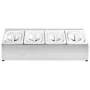 Gastronorm-Tablettträger mit 4 1/6 Edelstahltabletts von vidaXL, Behälter für Küchenutensilien - Ref: Foro24-51221, Preis: 89...