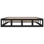 Schwarzer Massivholzbettrahmen 140x200 cm von vidaXL, Betten und Lattenroste - Ref: Foro24-820800, Preis: 114,55 €, Rabatt: %