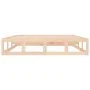 Solid wood double bed frame 140x190 cm by vidaXL, Beds and slatted bases - Ref: Foro24-820841, Price: 91,68 €, Discount: %