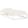 Estructura de cama madera maciza blanca 100x200 cm de vidaXL, Camas y somieres - Ref: Foro24-820787, Precio: 91,68 €, Descuen...