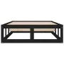 Estructura de cama de madera maciza negra 90x200 cm de vidaXL, Camas y somieres - Ref: Foro24-820785, Precio: 95,05 €, Descue...