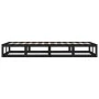 Black solid wood bed frame 90x200 cm by vidaXL, Beds and slatted bases - Ref: Foro24-820785, Price: 102,67 €, Discount: %