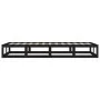 Estructura de cama de madera maciza negra 90x200 cm de vidaXL, Camas y somieres - Ref: Foro24-820785, Precio: 95,05 €, Descue...