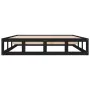 Schwarzer Massivholzbettrahmen 200x200 cm von vidaXL, Betten und Lattenroste - Ref: Foro24-820820, Preis: 158,91 €, Rabatt: %