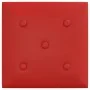 Wandpaneele 12 Stück rotes Kunstleder 30x30 cm 1,08m² von vidaXL, Wandverkleidung - Ref: Foro24-343979, Preis: 33,84 €, Rabat...
