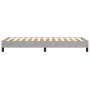 Light gray fabric bed frame 100x200 cm by vidaXL, Beds and slatted bases - Ref: Foro24-3120492, Price: 77,13 €, Discount: %