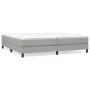 Estructura de cama gris claro tela 200x200 cm de vidaXL, Camas y somieres - Ref: Foro24-3120540, Precio: 114,24 €, Descuento: %