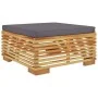 6-piece garden furniture set and solid teak wood cushions by vidaXL, Garden sets - Ref: Foro24-3100860, Price: 1,00 €, Discou...