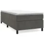 Dark gray velvet bed frame 100x200 cm by vidaXL, Beds and slatted bases - Ref: Foro24-3121103, Price: 84,45 €, Discount: %