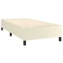 Estructura de cama box spring cuero sintético crema 100x200 cm de vidaXL, Camas y somieres - Ref: Foro24-3121031, Precio: 84,...