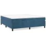Estructura de cama de terciopelo azul 200x200 cm de vidaXL, Camas y somieres - Ref: Foro24-3121142, Precio: 147,57 €, Descuen...