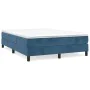 Estructura de cama de terciopelo azul 140x200 cm de vidaXL, Camas y somieres - Ref: Foro24-3120776, Precio: 106,50 €, Descuen...
