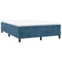 Blue velvet bed frame 140x200 cm by vidaXL, Beds and slatted bases - Ref: Foro24-3120776, Price: 108,44 €, Discount: %