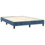 Estructura de cama de terciopelo azul 140x200 cm de vidaXL, Camas y somieres - Ref: Foro24-3120776, Precio: 106,50 €, Descuen...