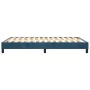 Estructura de cama de terciopelo azul 140x200 cm de vidaXL, Camas y somieres - Ref: Foro24-3120776, Precio: 106,50 €, Descuen...