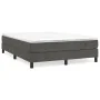 Estructura de cama de terciopelo gris oscuro 140x200 cm de vidaXL, Camas y somieres - Ref: Foro24-3120773, Precio: 100,44 €, ...