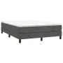 Estructura de cama de terciopelo gris oscuro 140x200 cm de vidaXL, Camas y somieres - Ref: Foro24-3120773, Precio: 100,44 €, ...