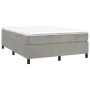 Hellgrauer Samtbettrahmen 140x190 cm von vidaXL, Betten und Lattenroste - Ref: Foro24-3121114, Preis: 148,06 €, Rabatt: %