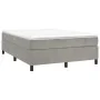 Light gray velvet bed frame 140x190 cm by vidaXL, Beds and slatted bases - Ref: Foro24-3121114, Price: 148,06 €, Discount: %