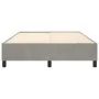 Light gray velvet bed frame 140x190 cm by vidaXL, Beds and slatted bases - Ref: Foro24-3121114, Price: 148,06 €, Discount: %