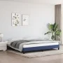 Blau-taupegrauer Stoffbettrahmen 200x200 cm von vidaXL, Betten und Lattenroste - Ref: Foro24-346750, Preis: 103,91 €, Rabatt: %