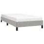 Light gray fabric bed frame 90x190 cm by vidaXL, Beds and slatted bases - Ref: Foro24-346680, Price: 76,47 €, Discount: %