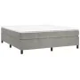 Hellgrauer Samtbettrahmen 160x200 cm von vidaXL, Betten und Lattenroste - Ref: Foro24-3121126, Preis: 125,69 €, Rabatt: %