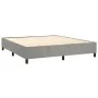 Hellgrauer Samtbettrahmen 160x200 cm von vidaXL, Betten und Lattenroste - Ref: Foro24-3121126, Preis: 125,69 €, Rabatt: %