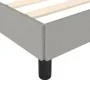 Estructura de cama de tela gris claro 90x190 cm de vidaXL, Camas y somieres - Ref: Foro24-347026, Precio: 88,32 €, Descuento: %