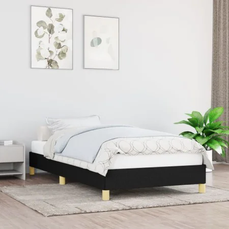 Estructura de cama de tela gris claro 100x200 cm de vidaXL, Camas y somieres - Ref: Foro24-346796, Precio: 64,71 €, Descuento: %