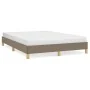 Taupe gray fabric bed frame 160x200 cm by vidaXL, Beds and slatted bases - Ref: Foro24-346830, Price: 115,25 €, Discount: %