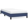 Blue fabric bed frame 90x200 cm by vidaXL, Beds and slatted bases - Ref: Foro24-346694, Price: 75,33 €, Discount: %