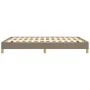 Taupe gray fabric bed frame 160x200 cm by vidaXL, Beds and slatted bases - Ref: Foro24-346830, Price: 115,25 €, Discount: %