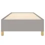 Light gray fabric bed frame 100x200 cm by vidaXL, Beds and slatted bases - Ref: Foro24-347141, Price: 79,11 €, Discount: %