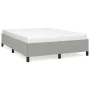 Light gray fabric bed frame 140x200 cm by vidaXL, Beds and slatted bases - Ref: Foro24-347066, Price: 111,10 €, Discount: %