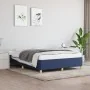 Blau-taupegrauer Stoffbettrahmen 140x200 cm von vidaXL, Betten und Lattenroste - Ref: Foro24-347171, Preis: 112,42 €, Rabatt: %