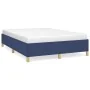 Blau-taupegrauer Stoffbettrahmen 140x200 cm von vidaXL, Betten und Lattenroste - Ref: Foro24-347171, Preis: 112,42 €, Rabatt: %