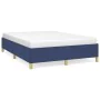 Estructura de cama de tela gris taupe azul 140x200 cm de vidaXL, Camas y somieres - Ref: Foro24-347171, Precio: 112,42 €, Des...