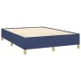 Estructura de cama de tela gris taupe azul 140x200 cm de vidaXL, Camas y somieres - Ref: Foro24-347171, Precio: 112,42 €, Des...