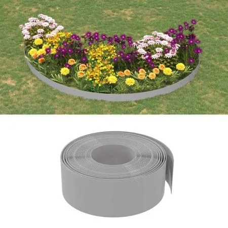 Garden edging 3 pcs gray polyethylene 10 m 20 cm by vidaXL, Garden edging and edging - Ref: Foro24-3155453, Price: 127,57 €, ...
